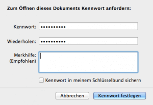 So erstellt man einen Passwortschutz in iWork