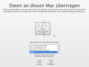 Daten auf eine neuen Mac übertragen