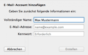 E-Mail am Mac einrichten & Konto hinzufügen