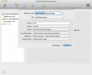 ein Image im Festplattendienstprgramm erstellen