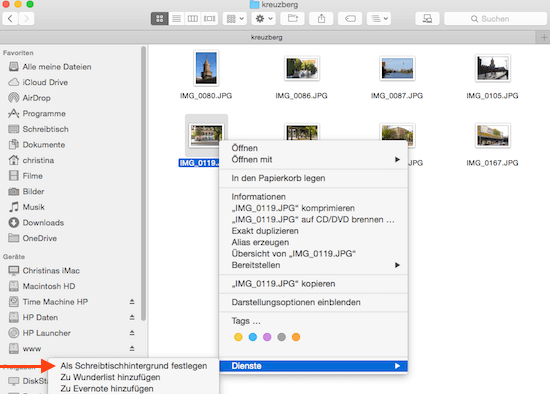 Desktop Hintergrund am Mac wechseln