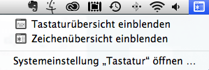 Sonderzeichen und Tastaturübersicht am Mac einblenden