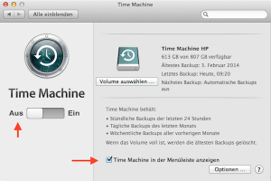 Wie man mit Time Machine am Mac manuelle Backups erstellt