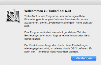 Tinkertool für Mac Info 