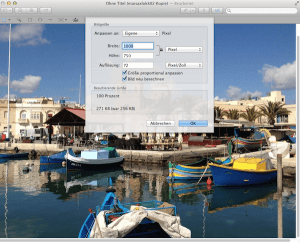 Anleitung wie man am Mac Bilder schnell verkleinern kann
