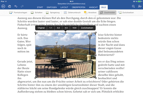 Bilder Einfugen Bearbeiten In Office 365 Furs Ipad Iphone