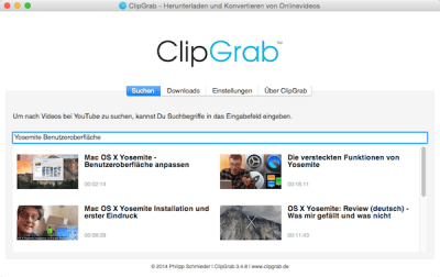 Nach Videos zum Download auf Mac suchen