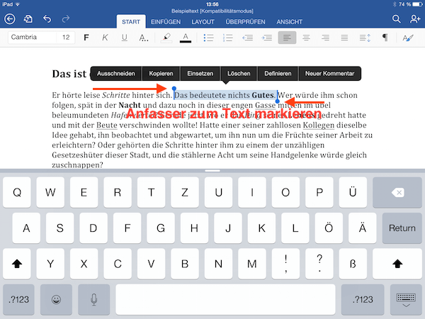 Text Formatieren In Office 365 Apps Fur Ios 8