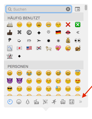 Emojis für Mac OS X