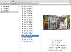 So können Sie Fotos im Finder schnell aufrufen.