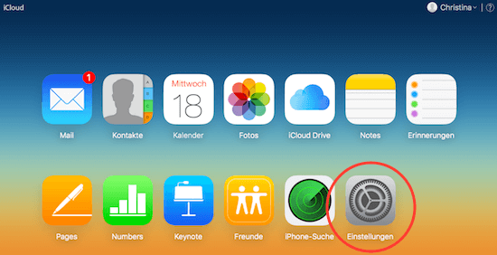 In iCloud einloggen und gelöschte Dokumente wiederfinden