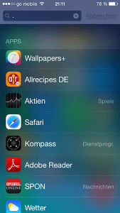 Wie man sich auf dem iPhone Apps auflisten lassen kann