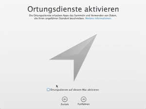 Ortungsdienste am Mac aktivieren oder deaktivieren
