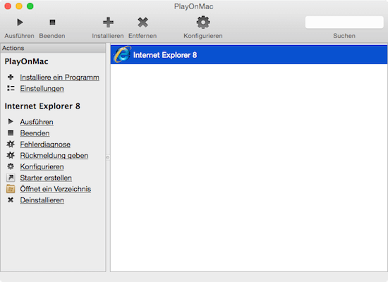 Installiertes Windws Programm auf dem Mac