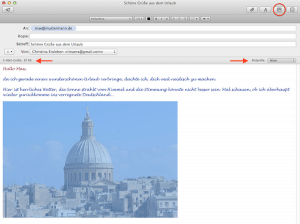 Wie man Bilder in E-Mails am Mac einfügt