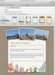 E-Mail mit Apple Mailvorlage erstellen