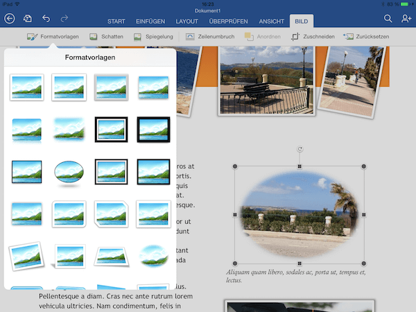 Bilder Einfugen Bearbeiten In Office 365 Furs Ipad Iphone