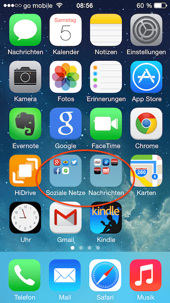 Ordnung Auf Iphone Ipad Sortieren Loschen Ordner Erstellen
