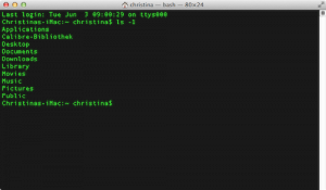 Ordner / Dateien in der Terminal App am Mac anzeigen