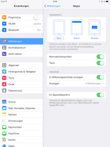 Push Benachrichtigungen in iOS deaktivieren