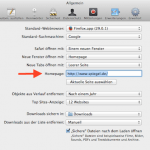 Einstellungen im Safari Browser
