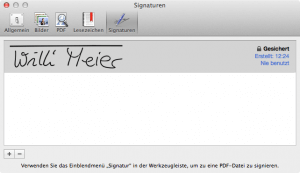 So speichert man am Mac die Signatur