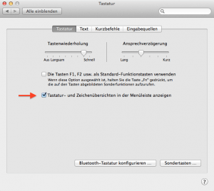 So kann man sich am Mac seine Tastatur einblenden lassen