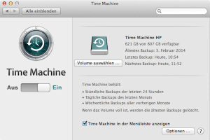 Wie man am Mac zum ersten Mal ein Backup mit Time Machine einrichtet