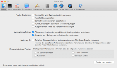 Mit TinkerTool die Systemeinstellungen am Mac erweitern