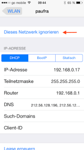 Wie man WLAN Netzwerke am iPhone löschen kann