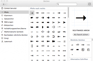 Zeichen und Sonderzeichen am Mac finden